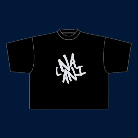black logo tee